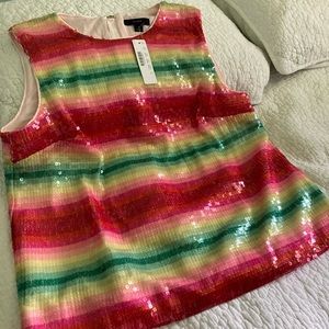 Jcrew sequin top
